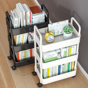 슬림 이동식 3단 트롤리 틈새 바퀴달린 선반 조립식 수납장 주방 기저귀 카트