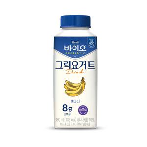 바이오 PROBIOTIC 그릭요거트 Drink 바나나 190ml*8입