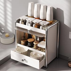 오픈형 화장품 정리함 슬라이드 영양제 보관함