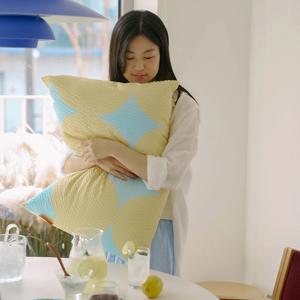BWTZ 빅도트 뱀부 시어서커 여름 베개커버
