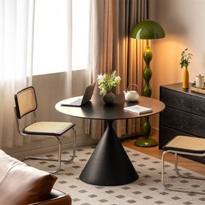[리퍼] 고르도 원형 테이퍼드 핏 세라믹 식탁 4인용 1100 화이트