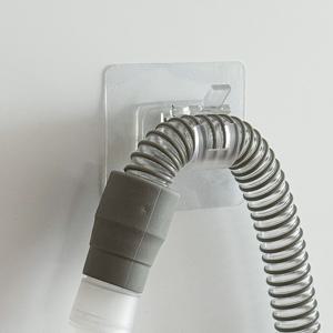 부착식 투명 양압기 호스 거치대 2p