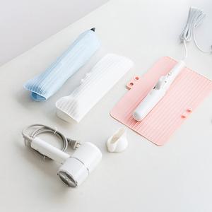 휴대용 파스텔 실리콘 패드 고데기 파우치 3color