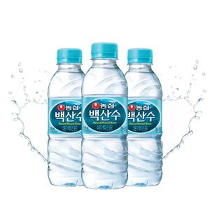 백산수 생수 유라벨 330mlx80병
