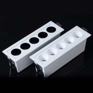 LP-DOT 멀티 매입등 사각 5등 COB LED 10W 안티글레어 매입조명