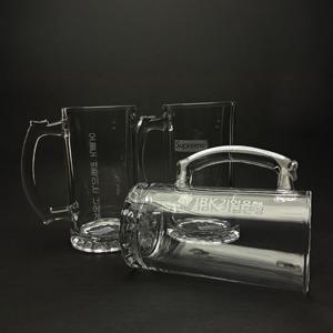 레이저 각인 맥주잔 호프잔 비어글라스 340ml 2P세트 문구 로고 친구선물 특별한선물