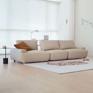 블로우 스윙 4인 천연면피가죽 모듈 소파