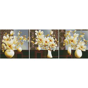DIY 보석십자수 (캔버스형) 목련화 (3단세트)