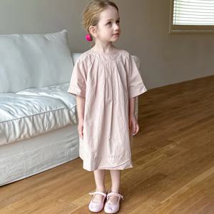 플리츠 베이직 반팔 원피스 R13849