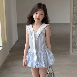 미엘 체크 쁘띠 벌룬 원피스 R14095