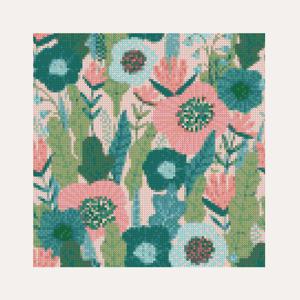 DIY 보석십자수 액자형캔버스_꽃시리즈 아네모네_(30X30)