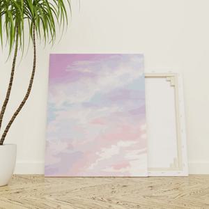 DIY 캔버스형 그림 유화 명화 그리기 세트 _분홍빛 하늘