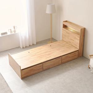 심플비 피크 LED수납헤드 900미니싱글 침대프레임