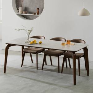 루젤 그레이 세라믹 6인 식탁 테이블 사각 탁자(1800)