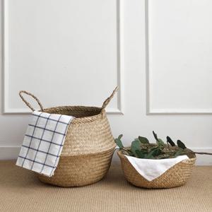 인테리어 라탄 해초 바스켓 플랜테리어 바구니(2sizes)