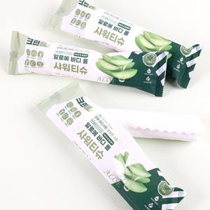 바디 샤워티슈 65gx10/20매 가방 속 깔끔한 샤워 한팩