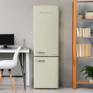 리얼 레트로 소형 미니 냉장고 RGC27ADJ 260L 방문설치 아이보리 상냉장하냉동