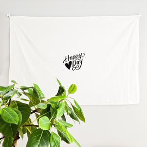 해피데이 오트밀 고리 130x90 가림막커튼 가리개커튼 창문가리개 바란스 공간분리 벨크로