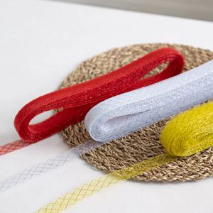 주름망사롤리본 2.5cm (27m) 4colors 크리스마스 장식 공예 선물 포장 DIY