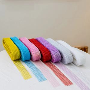 크리스마스 망사 리본 주름 4.5cm (27m) 7colors 롤 선물 포장 끈 공예 재료