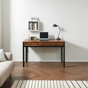 1200 책상 1인용 멀바우 원목 스틸