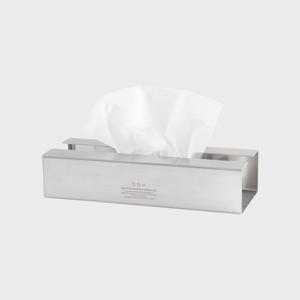 STAINLESS STEEL TISSUE CASE MATT SILVER