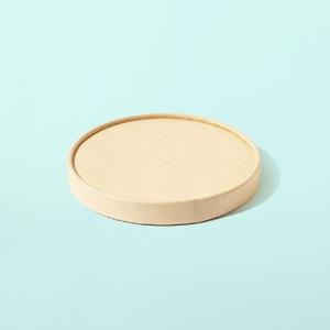 음식 포장 배달 생분해 종이용기 전용 일회용 대나무 뚜껑 115파이 100개