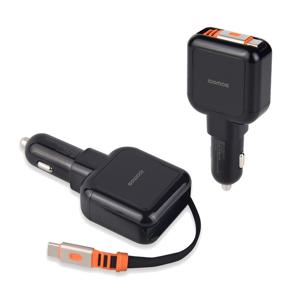 초고속2.0 릴타입 45W C타입 차량용 충전기