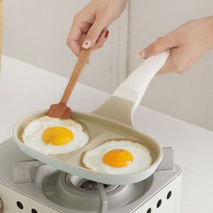 베이지 2구 에그 후라이팬 - 에그팬