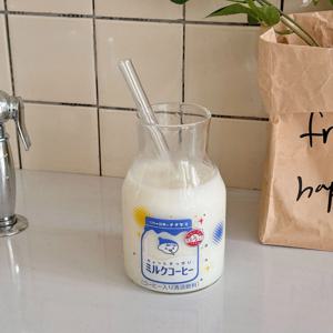 치치야스 일본 우유병(빨대포함) 귀여운컵 650ml