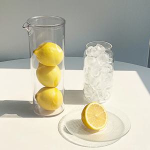 미르 PC 클리어 슬림 냉장고 물병 880ml 카페 주전자 피쳐 홈카페