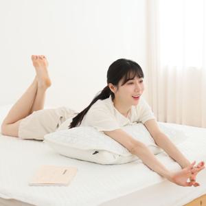 냉감패드 쿨매트 화이트 고정밴드(슈퍼싱글,퀸)