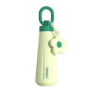 블러썸 오볼 텀블러 스트로우 빨대 손잡이 스텐316 여신 보온 보냉 500ml 그린