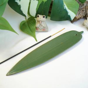 나뭇잎 인센스 홀더 향 꽂이 향피우기 장식 스틱 콘 받침대