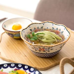 파뷔에 슐레지엔 폴란드풍 도자기 엔틱클래식 면기(화이트)