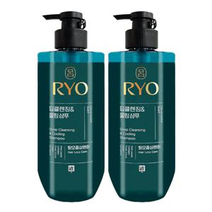 청아 딥클렌징 앤 쿨링 샴푸 592ml x2