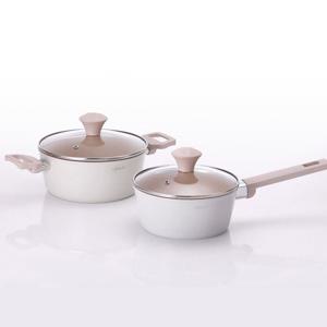 핑크스노우 IH인덕션 냄비 2종세트 (편수18cm, 양수20cm)