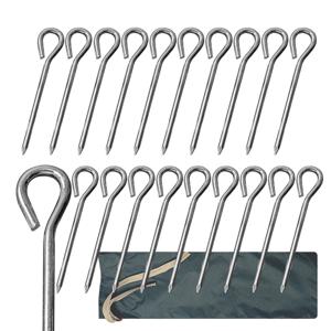 BUCK703 텐트 타프팩 7파이 25cm 20개+보관주머니세트