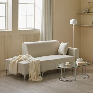 블랙프라이데이 쿠폰가 159,000원 쿠션증정 조이 아쿠아텍스 2인용 패브릭 소파 스툴포함