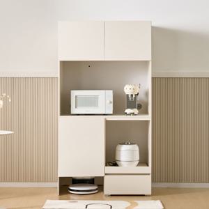 실키 홈카페 빌트인 로봇청소기 로보락 수납장 멀티수납형 1000 (1color)