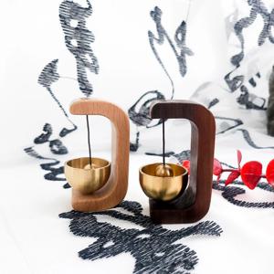 나무 우드 자석 도어벨 종 현관문 풍경