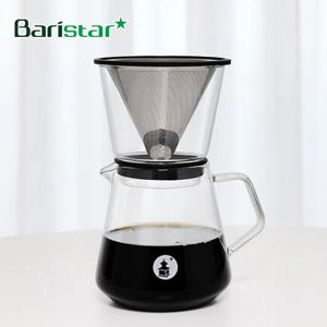스텐필터 유리드립세트 600ml (커피서버+드리퍼+스텐필터) 핸드드립 커피필터(BDG1)