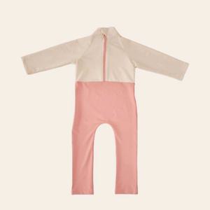 스윔 롱팬츠 아동 래쉬가드 수영복 물놀이 베이지 올인원 피치 핑크  PEACH