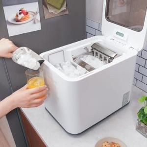 사무실 제빙기 스텐 분리세척 가정용 소형 25kg 직수 MIML-S2200AC