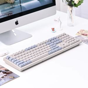 K10 PRO SE2 ZMK 레트로 블루 유무선 핫스왑 풀배열 사무실 기계식 키보드
