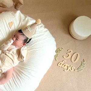 신생아 우드 토퍼 50일 100일 셀프촬영
