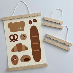 소요 레이스 행잉액자 A3 A4 빅엽서 귀여운 우드 포스터걸이 아이방소품 벽꾸미기 자석부착