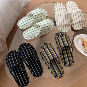 커플 층간소음 방지 디토 스트라이프 홈 슬리퍼 실내화 4color