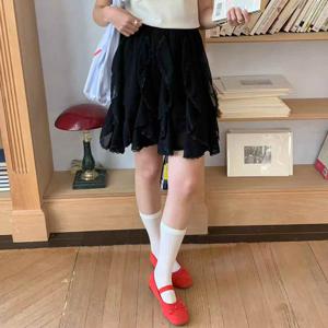 캉캉치마 플레어 밴딩 A라인 여성 미디 스커트