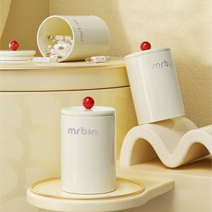 [해외] 미드센츄리 모던 크림 다용도 캡슐보관함 사탕 간식 수납함 잡곡통